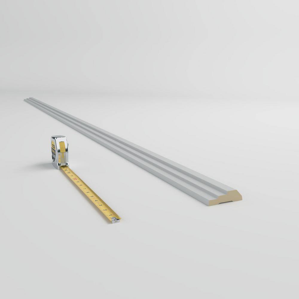 Gray and Off-White Geometric Urethane Panel Moulding Sample
