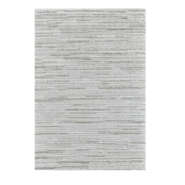 4 ft. x 6 ft. Gray Abstract Area Rug