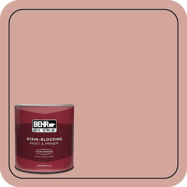 BEHR ULTRA 1 qt. #200E-3 Cinnamon Cocoa Extra Durable Flat Interior Paint & Primer