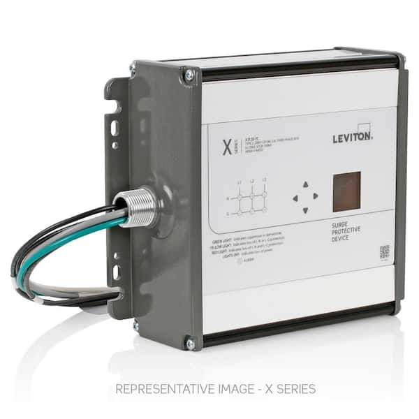 Type 2 Surge Protective Panel, 120/240-Volt AC, Split Phase, 400kA Per Phase, Features LCD Screen with Surge Counter