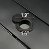 Anmutig 48" Black Round Metal Outdoor Dining Table