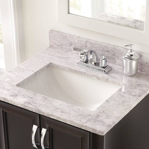 43 In. W X 22 In. D X 0.75 In. H Engineered Marble Vanity Top In Calacatta
