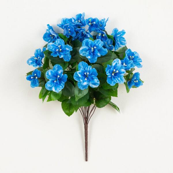 Nearly Natural 19 in. UV Resistant Artificial Azalea Bush (Indoor