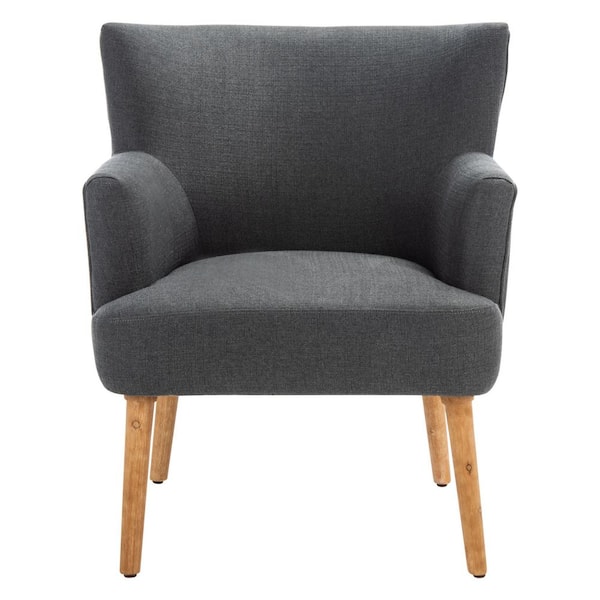 SAFAVIEH Delfino Dark Gray Upholstered Accent Chairs