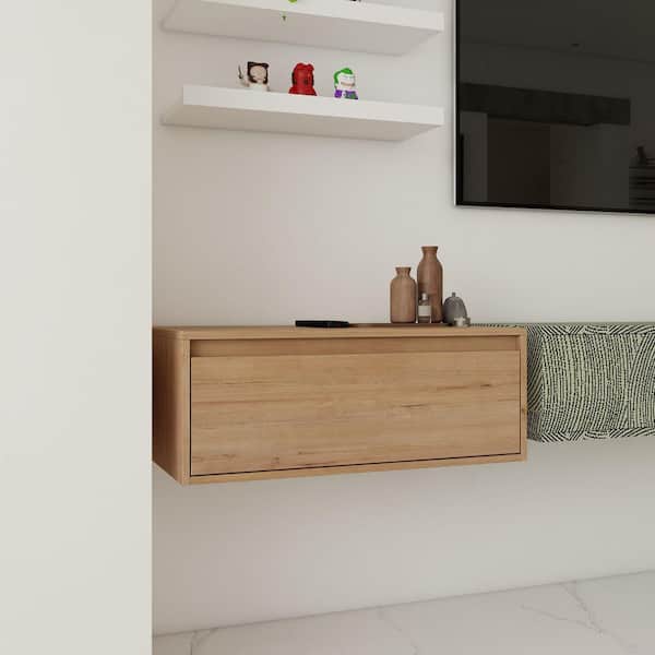 Nicasio Modern 29.13 in. Floating Bathroom Vanity Cabinet without Top in Imitative Oak