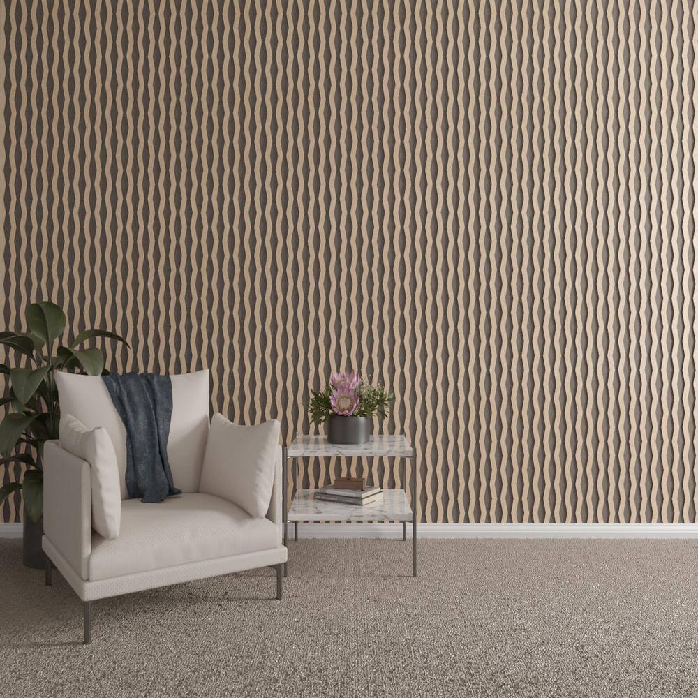 Eastport Hickory Adjustable Wood Slat Wall Panel Kit