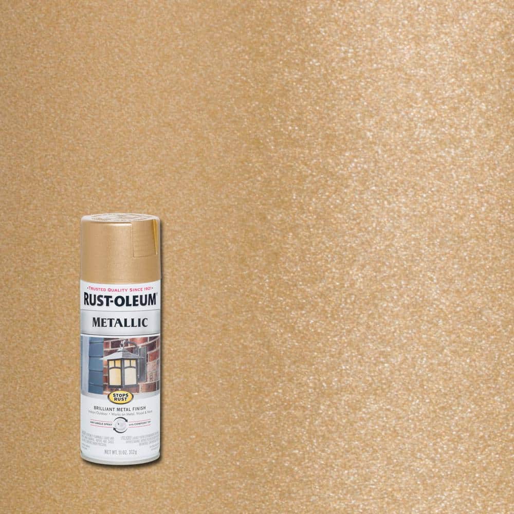 Spray Paint, Rust-Oleum Specialty Metallic, Gold, 11 oz. Aerosol Can