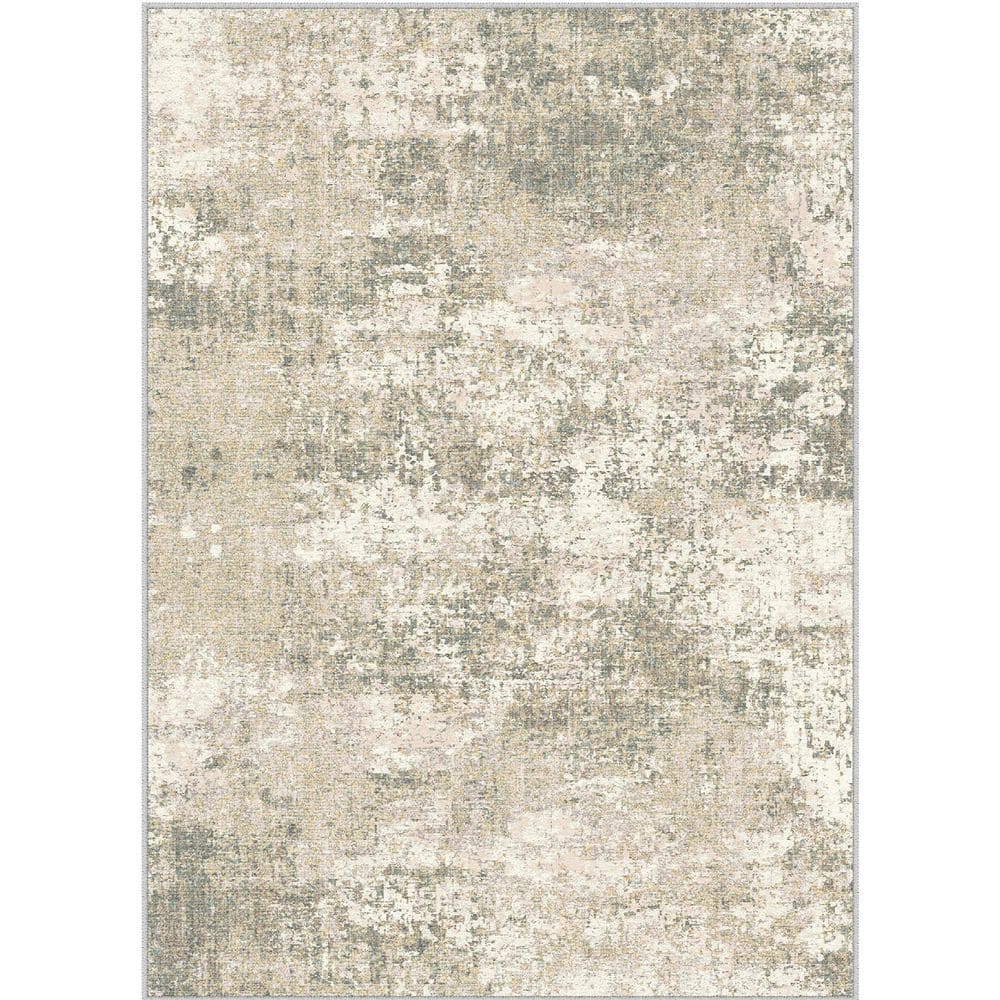 Mist Gray/Brown 8 ft. x 10 ft. Modern Abstract Area Rug price history on PriceWatchPro
