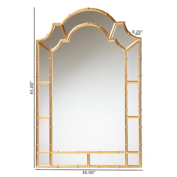 Bedivere 30 in. W x 45 in. H Arch Wall Mirror