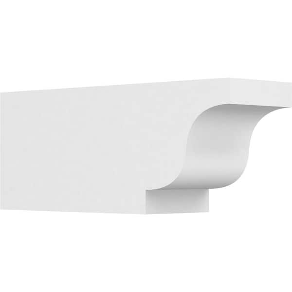 Ekena Millwork 6 in. x 8 in. x 20 in. Standard Newport Architectural Grade PVC Rafter Tail Brace