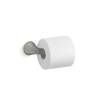 Cursiva Toilet Paper Holder in Vibrant Brushed Nickel
