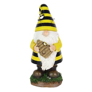 Jlong 1PC Handmade Bumble Bee Hanging Gnome Ornaments, Colorful