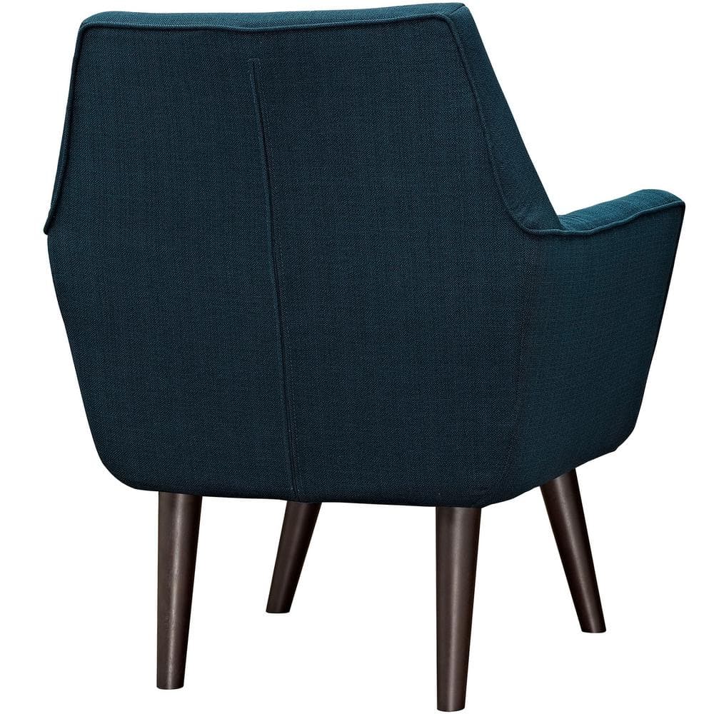 Azure Mid-Century Modern Button-Tufted Accent Chair