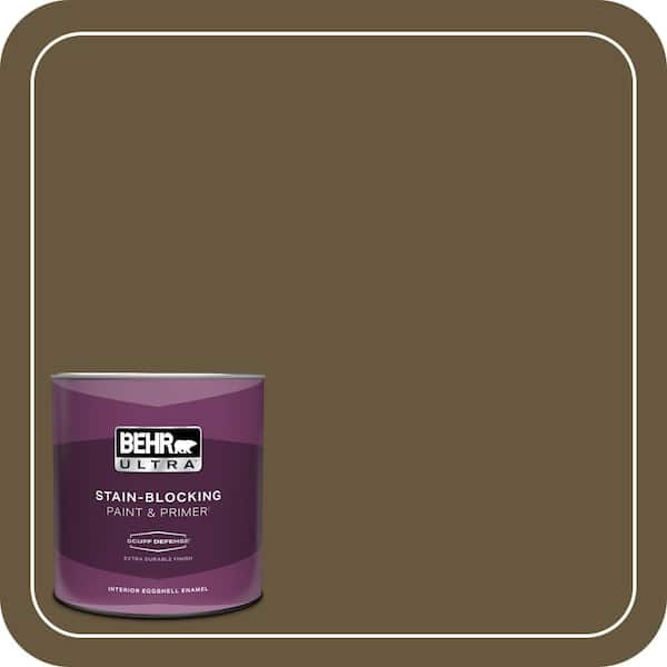 BEHR ULTRA 1 qt. #PPU7-01 Moss Stone Extra Durable Eggshell Enamel Interior Paint & Primer