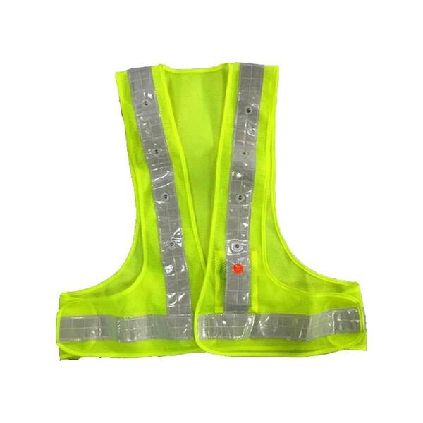 AdirPro High Visibility LED Light Safety Vest with Reflective Stripes ...