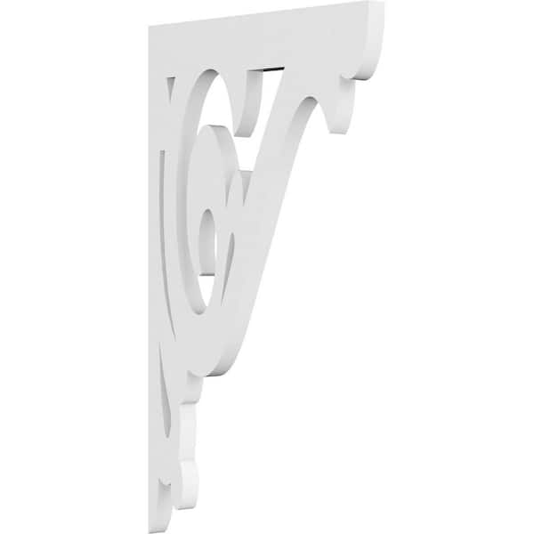 Ekena Millwork 5/8 in. W X 14 in. H X 8 in. D PVC Bordeaux Bracket