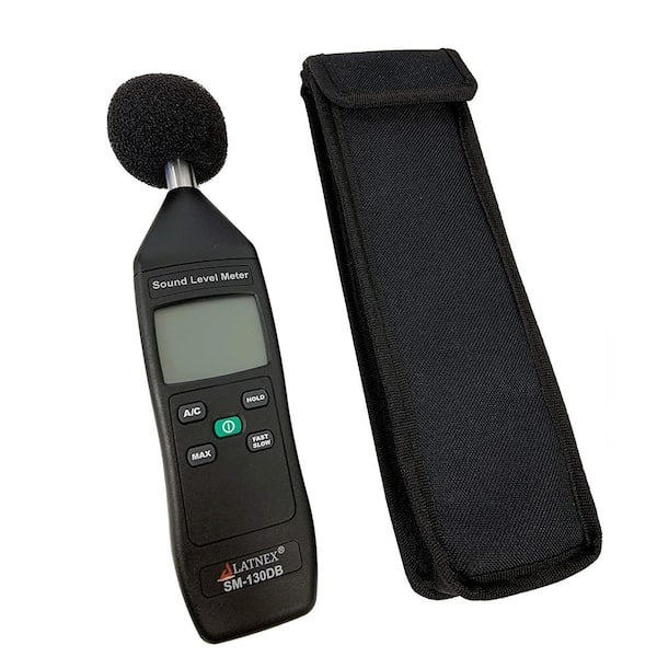 Pikken Behoefte aan scheiden LATNEX Sound Level Meter Type 2 with Calibration Certificate SM-130DB - The  Home Depot