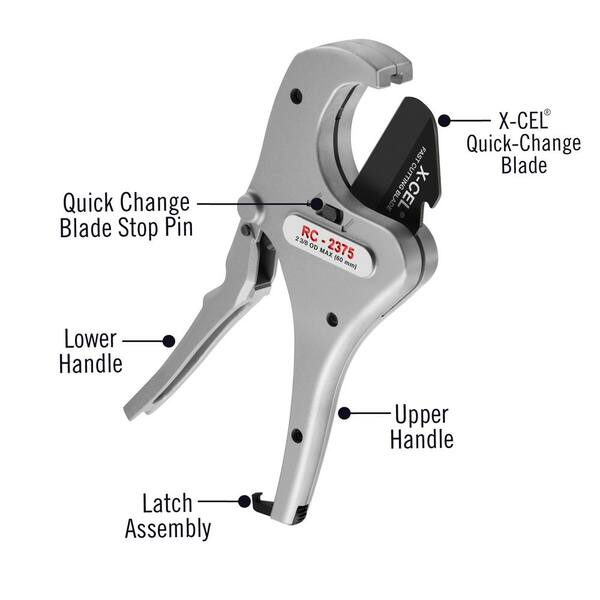 to 2-3/8 in 47A RIDGID 1/8 in RC-2375 Ratchet Action Plastic Pipe and Tubing to 2-3/8 in 47A RIDGID 1/8 in RC-2375 Ratchet Action Plastic Pipe and Tubing