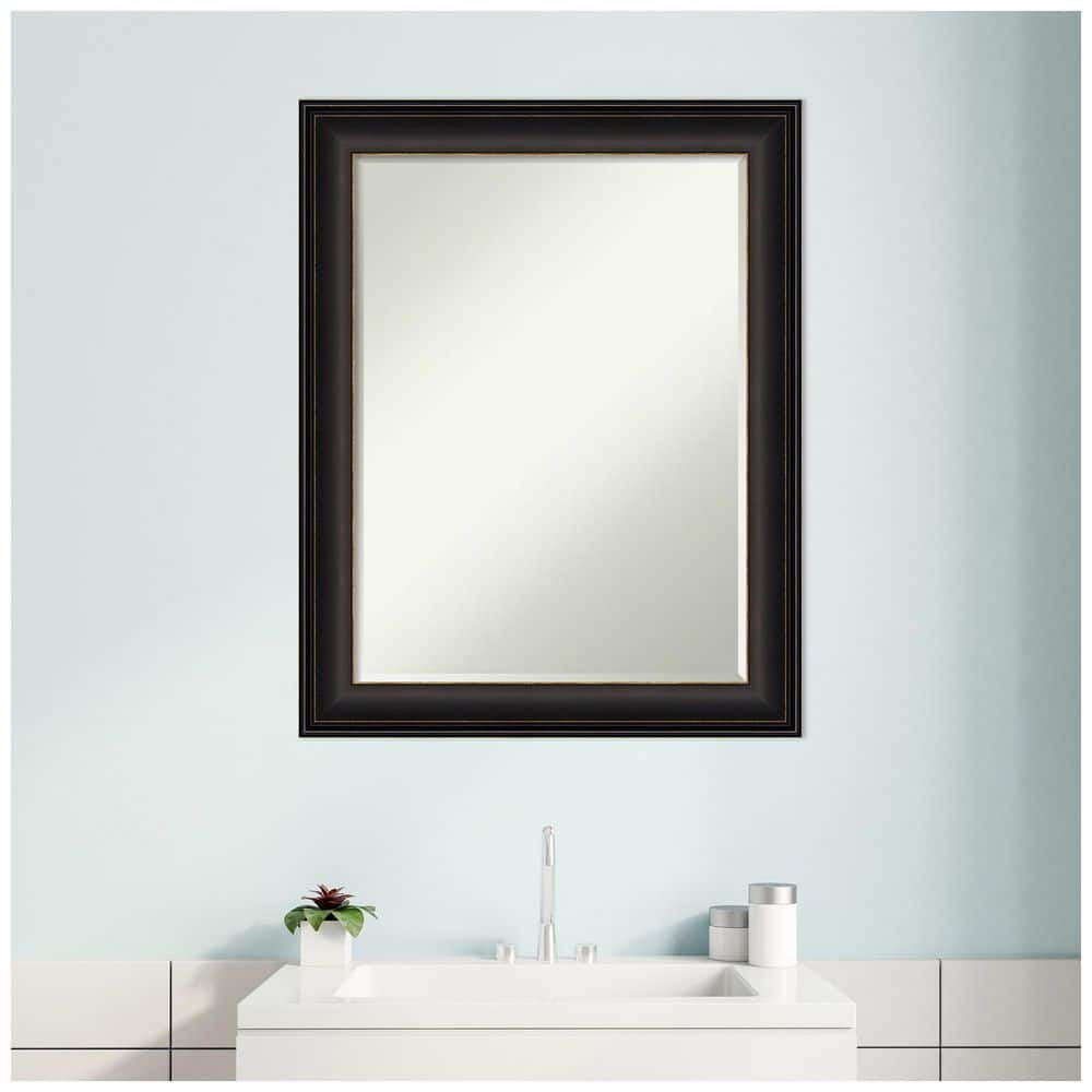 Bronze Espresso Brown Rectangular Bathroom Vanity Mirror