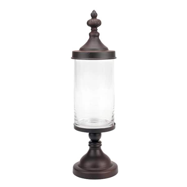 Stonebriar Collection 5 in. x 17 in. Weathered Rust Apothecary Jay