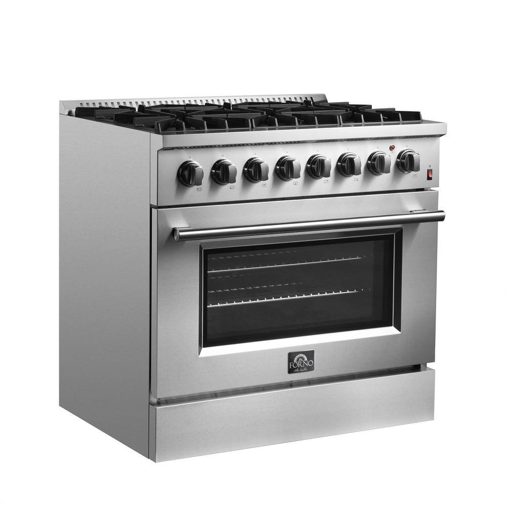 Marco 36-Inch Stainless Steel Dual Fuel Range with 6 Burners