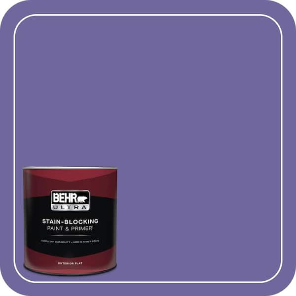 BEHR ULTRA 1 qt. #630B-7 Pandora Flat Exterior Paint & Primer