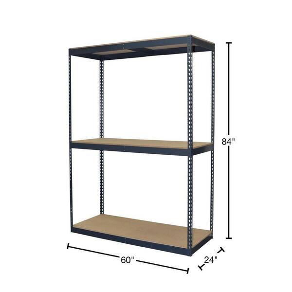 Edsal 4Tier Heavy Duty Steel Garage Storage Shelving Unit, 55 OFF