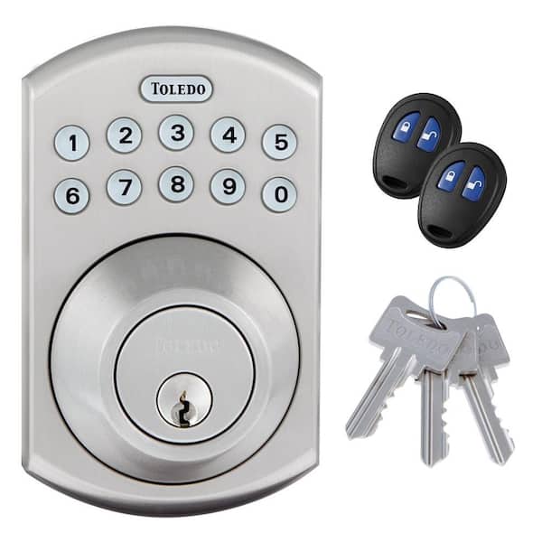 TOLEDO Electronic Stainless Steel Deadbolt with Remote Control