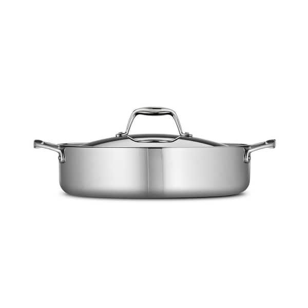 Tramontina Gourmet 6 qt Tri-Ply Clad Stainless Steel Covered Sauce Pot