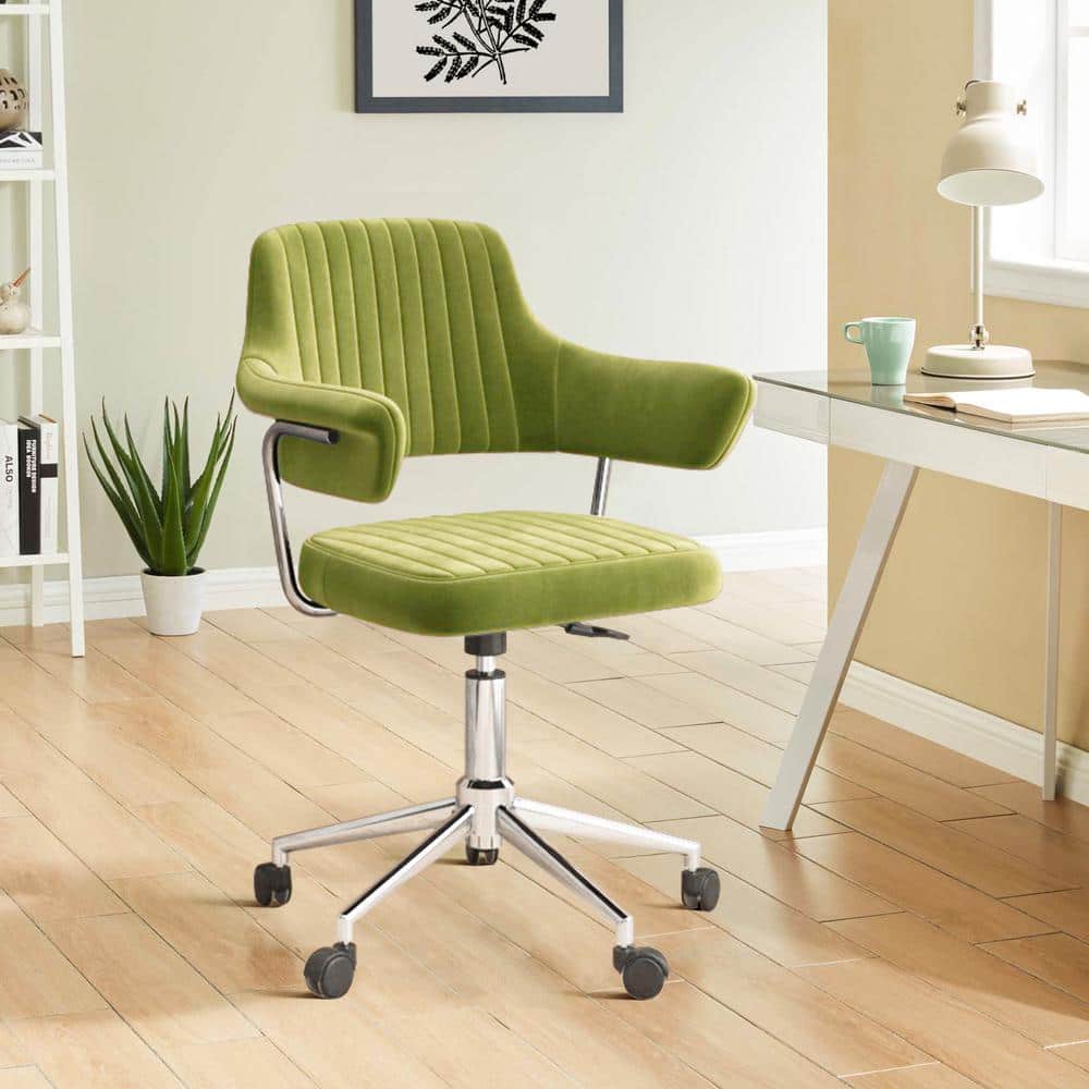 Beige Basics Classic, Adjustable, Swivel Office Desk Chair with Casters and