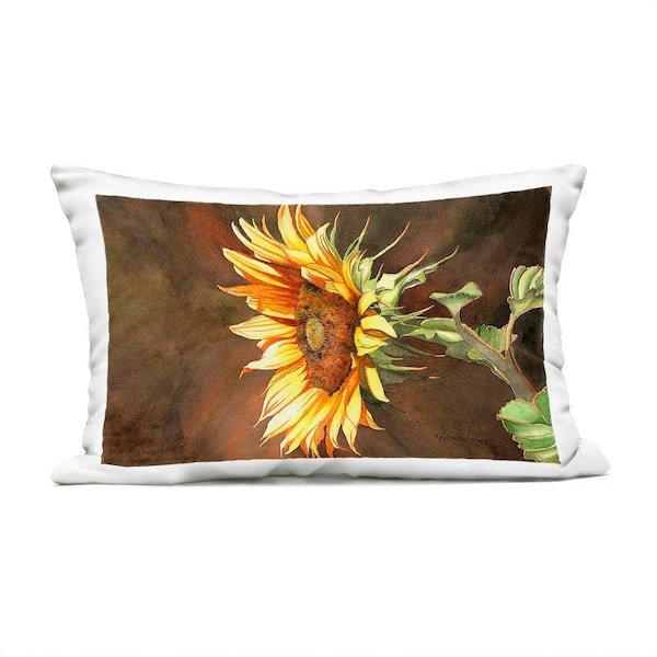 Stupell Industries Rustic Sunflower Bloom Outdoor Printed Throw