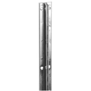 96 in. L Zinc Imperial Line Recessed Single Slotted Wall Standard (5-Pack)