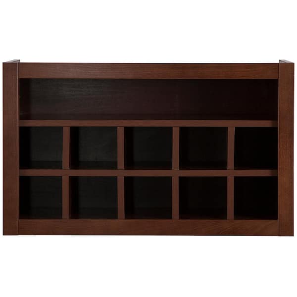 Hampton Bay Benton Ready-to-Assemble 30x18x12 in. Flex Wall Cabinet with Shelves and Dividers in Amber