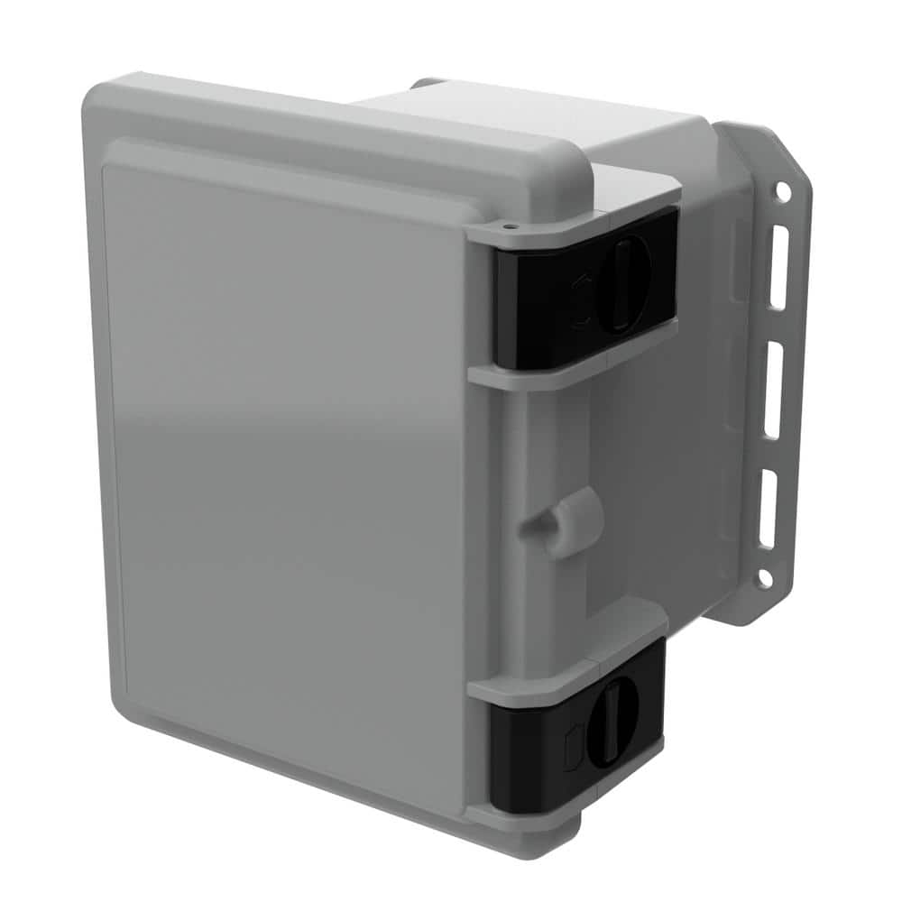 Nema 4x, I Series 9.7 in. L X 8.2 in. W X 7.5 in. H Polycarbonate Hinged Latch Cabinet Gray Top and Gray Bottom price history on PriceWatchPro