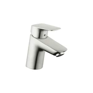 Logis Single Handle Single Hole Bathroom Faucet in Brushed Nickel