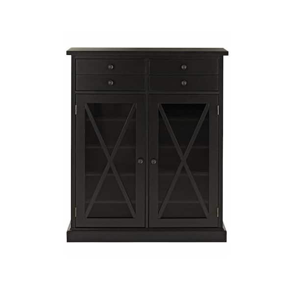 Home Decorators Collection Hampton Black Storage Cabinet