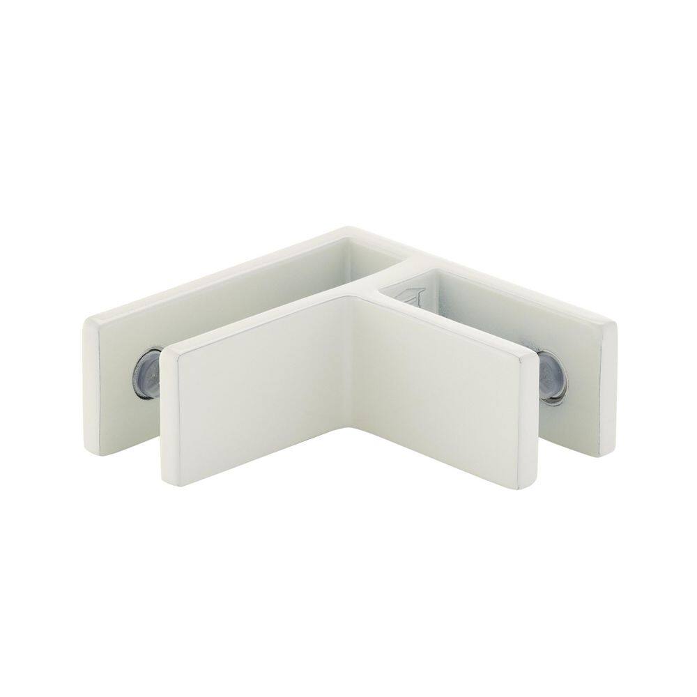Hercules White Stainless Steel 2-way Corner Glass to Glass Panel Holder for Glass Railing price history on PriceWatchPro