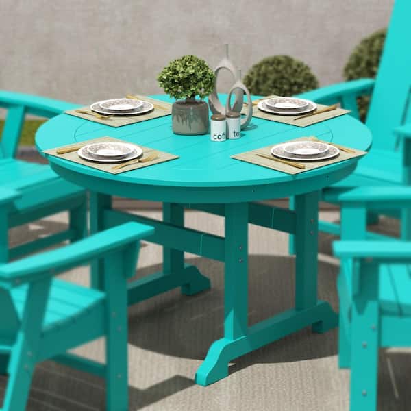 WESTIN OUTDOOR Hayes 47 in. All Weather HDPE Plastic Round Outdoor