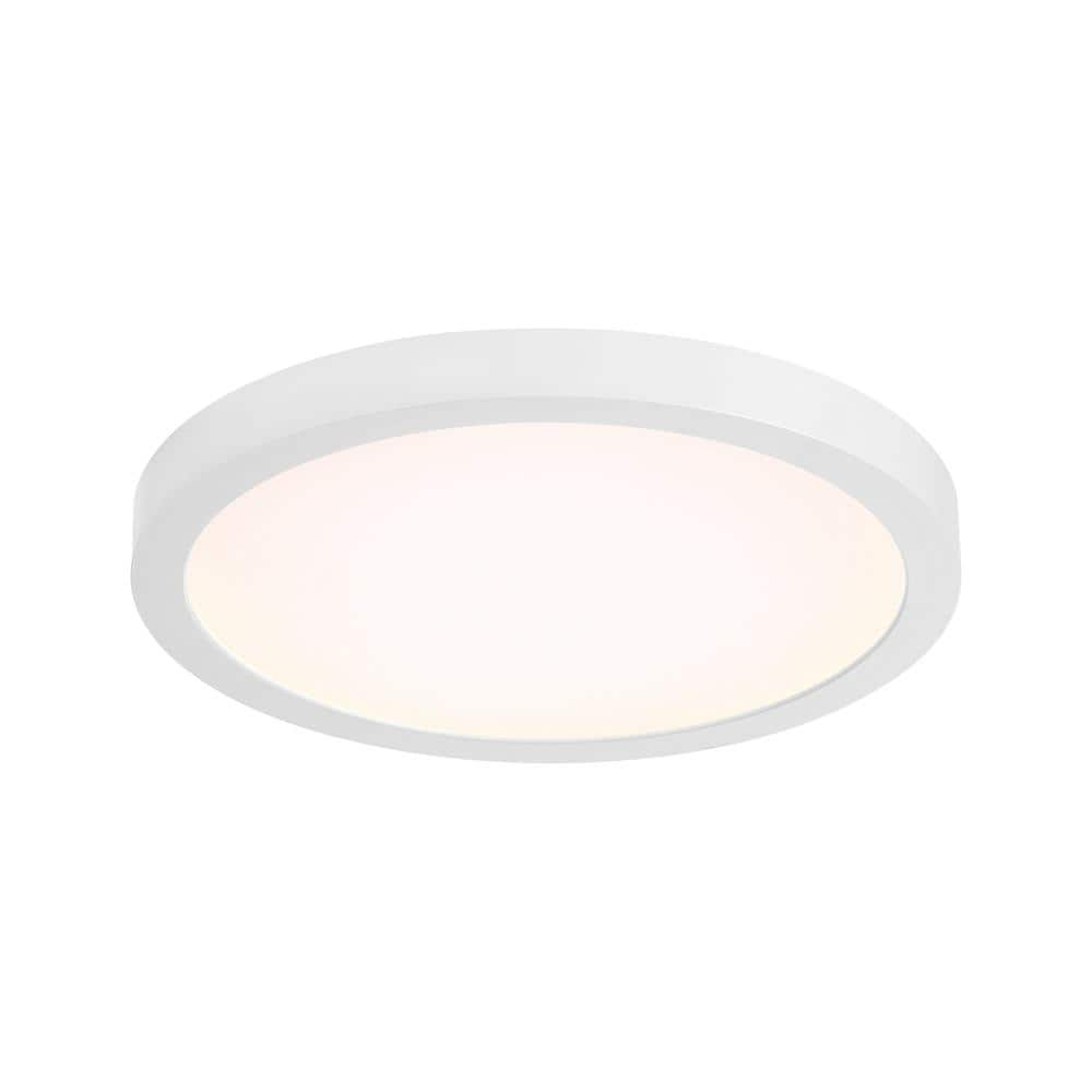 White Integrated LED Flush Mount Ceiling Light