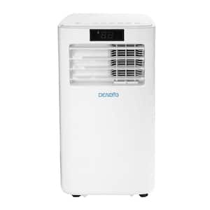 6,100 BTU Portable Air Conditioner Cools 215 Sq. Ft. with Dehumidifier and 2 Fan Speeds in White