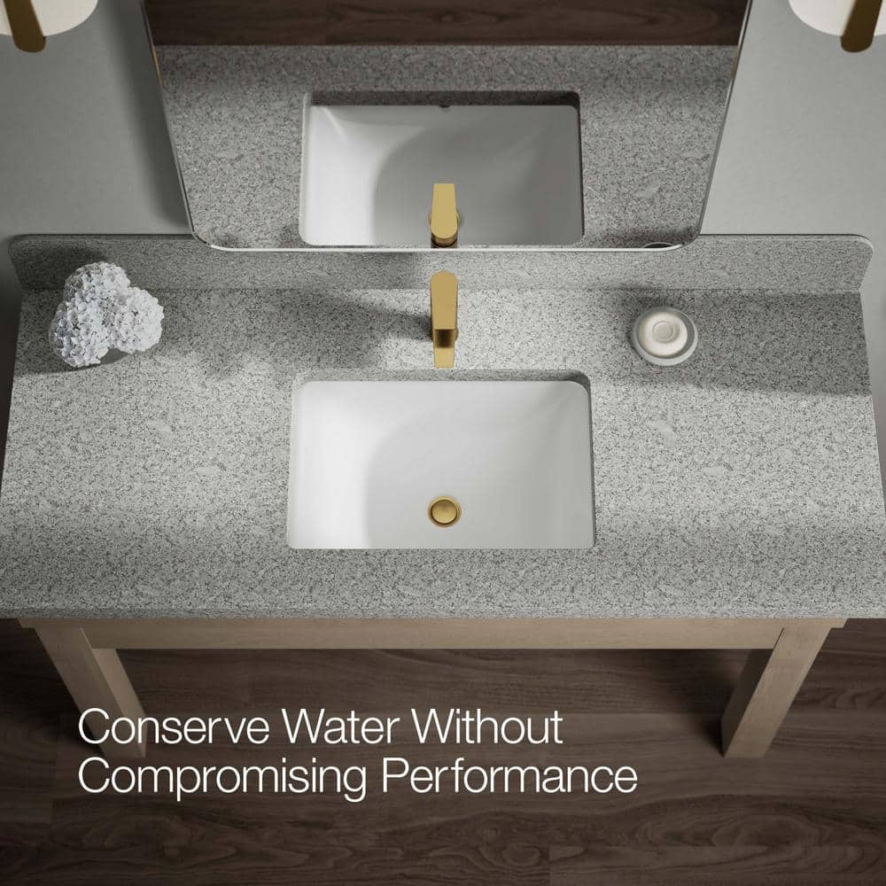 Vibrant Brushed Brass Single-Handle Bathroom Faucet