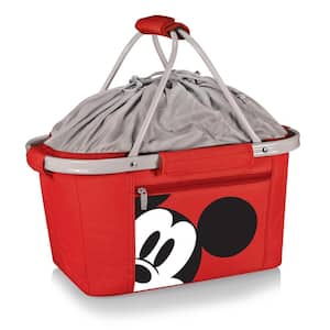34 oz. Red Mickey Mouse Metro Basket Collapsible Tote Cooler