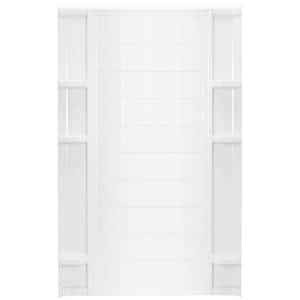 Ensemble 48 in. x 72-1/2 in. 1-Piece Direct-to-Stud Alcove Shower Wall in White
