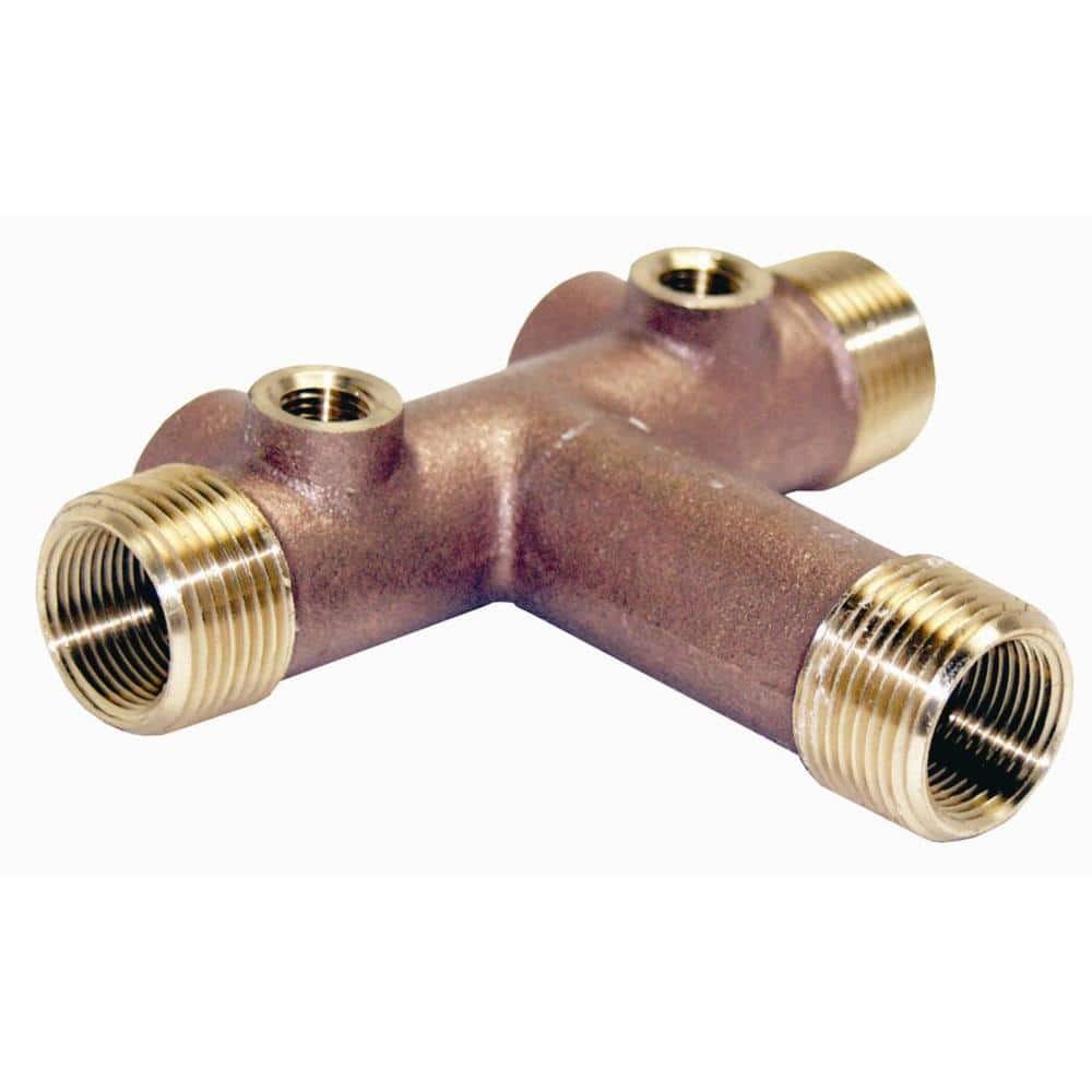 1 IN X 10 IN CENTRE END PPTC10NL ProPlumber SOLID BRASS TANK TEES 