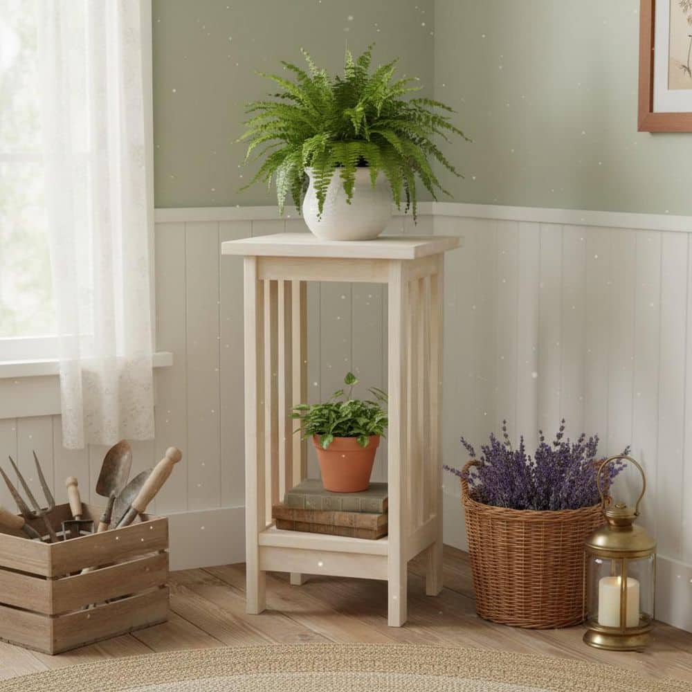 International Concepts Mission Unfinished Indoor Plant Stand 3071