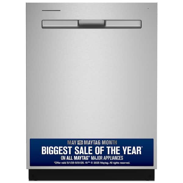 24 in. Fingerprint Resistant Stainless Steel Top Control Built-in Tall Tub Dishwasher with Dual Power Filtration, 47 dBA