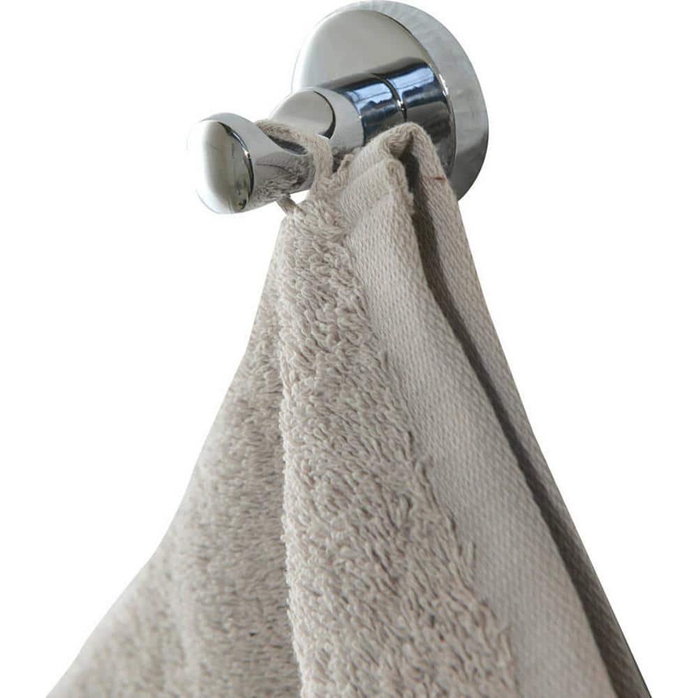 Polished Silver Stainless Steel Wall Mounted Single Robe Hook