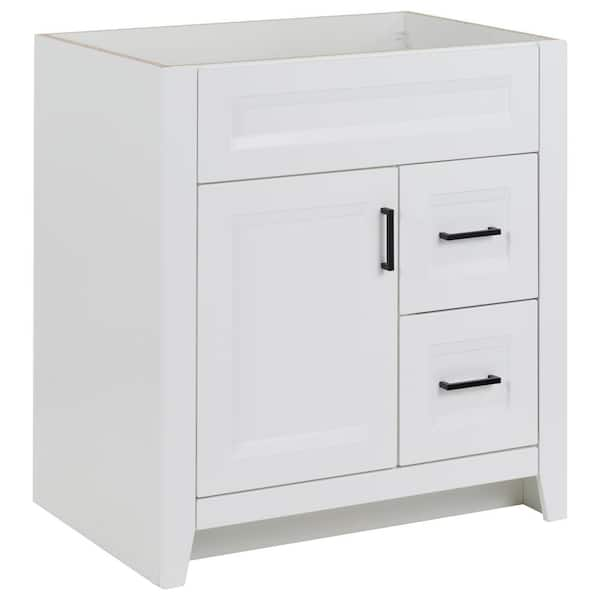 Home Decorators Collection Naples 30 in. W x 21.63 in. D x 34 in. H Bath  Vanity Cabinet without Top in Distressed Grey NADGA3021DL - The Home Depot