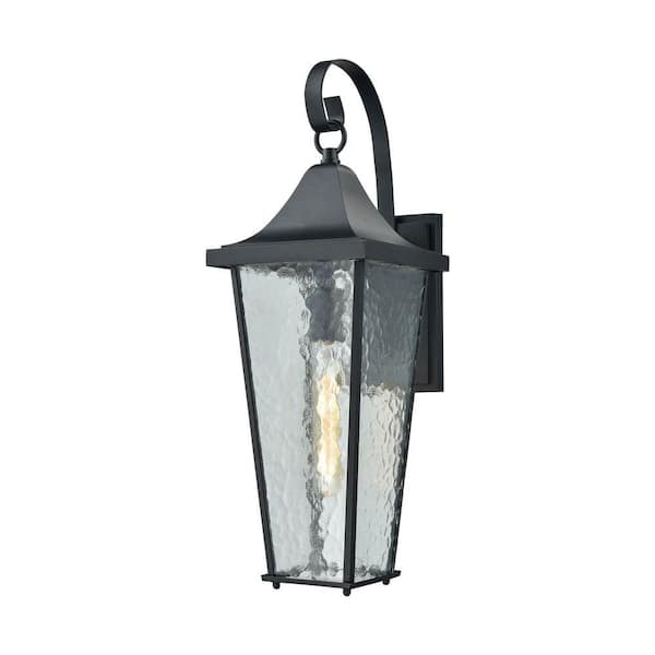 Titan Lighting Vinton 1-Light Matte Black Outdoor Wall Sconce