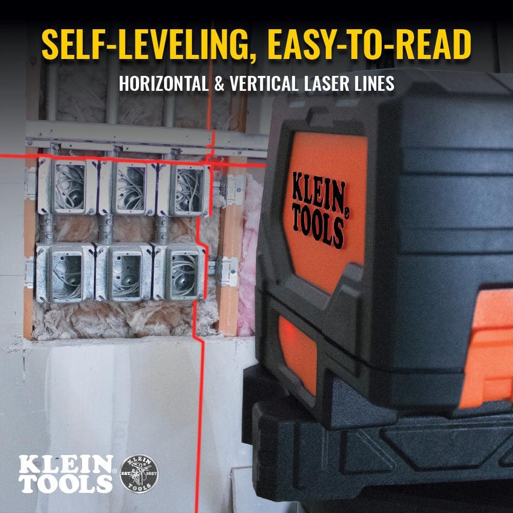 Klein Tools Self-Leveling Cross-Line Laser Level with Plumb Spot